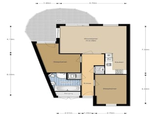 Appartement Julianadorp Grondplan 16