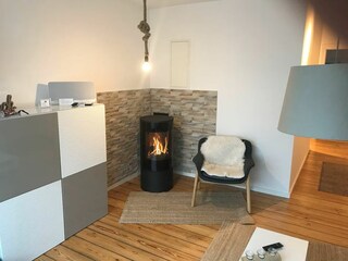 Wohnbereich mit Kamin
