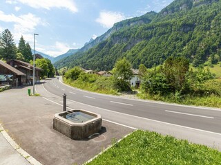 Blick von der Unterkunft in Richtung Braunwald