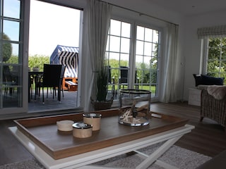 Blick auf die Terrasse