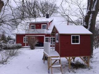 der Garten im Winter