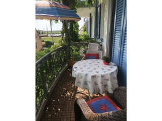 Balkon mit Boddenblick