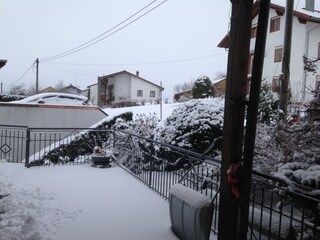 Winter - Blick zum Parkplatz