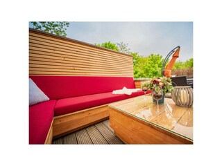 Dachterrasse der Wohnung Leuchtturm