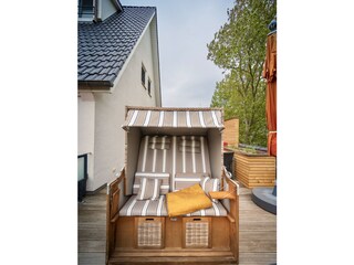 Dachterrasse der Wohnung Leuchtturm