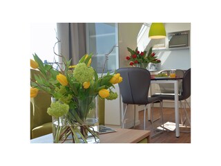 Wohn-/Esszimmer FeWo Weststrand