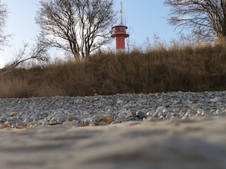 Strand beim neuen Leuchtturm