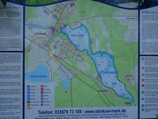 Karte Storkower See und Umgebung