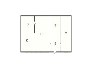 Appartement Brekke Grondplan 15