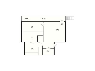Vakantiehuis Ängen Grondplan 33