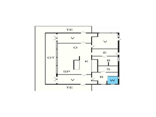 Vakantiehuis Tranum Strand Grondplan 4