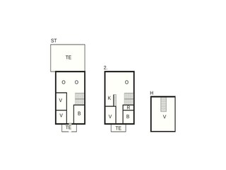 Vakantiehuis Tysnes Grondplan 46