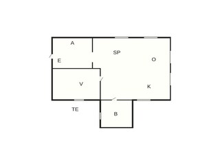 Vakantiehuis Ästad Grondplan 30