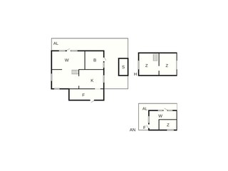 Vakantiehuis Hedekas Grondplan 70