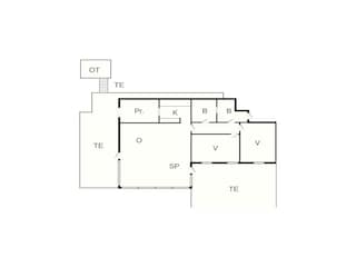 Vakantiehuis Humlum Grondplan 48