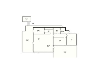 Vakantiehuis Humlum Grondplan 31