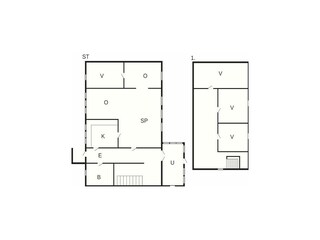 Vakantiehuis Knud Strand Grondplan 59