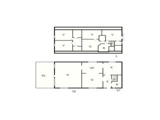 Vakantiehuis Vejbystrand Grondplan 65
