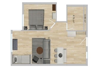 Appartement Treffen Grondplan 19