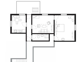 Plattegrond Appartement 1 Sept 25