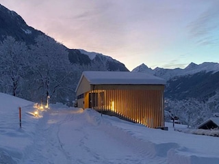 Haus Albuin im Winter