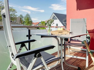 möblierter Nordbalkon