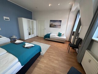Ferienwohnung Hafenkante Schlafzimmer