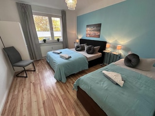 Nordlicht Ferienwohnung Schlafzimmer