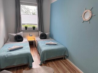 Nordlicht Ferienwohnung Schlafzimmer