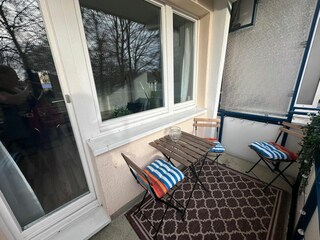 Nordlicht Ferienwohnung Balkon