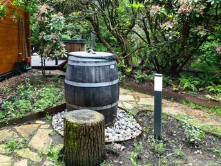 Cold water barrel to wake up at start of the day