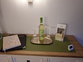 Willkommenspräsent  für den Gast