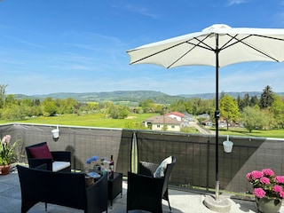 Aussicht vom Balkon