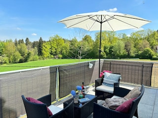 Aussicht vom Balkon