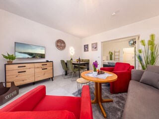 Blick zum Schlafbereich.