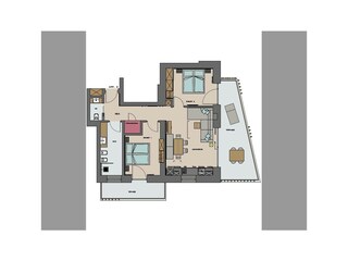 Appartamento per vacanze Algund Pianta del piano 20