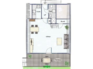 Vakantiehuis Greetsiel Grondplan 23