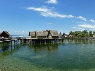 Die Pfahlbauten in Unteruhldingen.