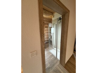 Waldzeitlodge Neuhütten Hase Eing. Badezimmer