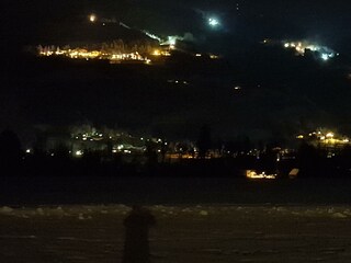 Chalet Lärchforst, Ausblick bei Nacht im Winter
