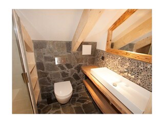 Mountain Hideaway Lodge - Bad mit Waschtisch und W