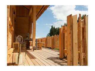 Mountain Hideaway Lodge -- Terrasse