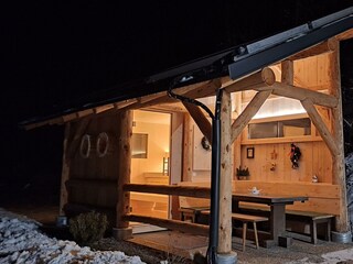 Chalet Lärchforst, Gartenhütte mit Sauna
