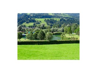 Ferienapartment AICH - Blick auf Freizeitsee Aich