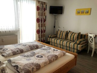 Blumen Studios_Hauser Kaibling_Wohn-Schlafraum mit