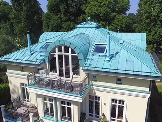 Blick auf FeWo-Hauptbalkon