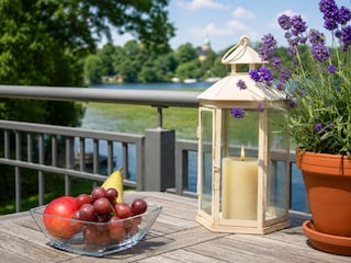 Blick vom Wohnzimmerbalkon