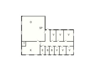 Vakantiehuis Lumsås Grondplan 5
