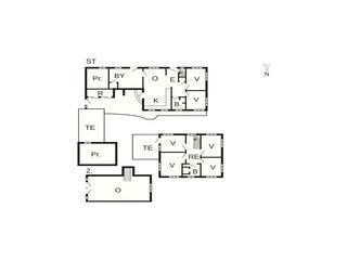 Casa per le vacanze Høll Pianta del piano 49