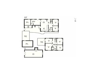 Vakantiehuis Høll Grondplan 49
